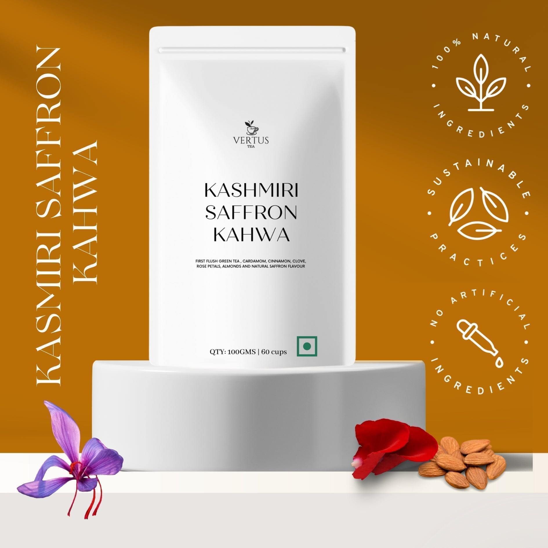 Kashmiri Saffron Kahwa VERTUS TEA