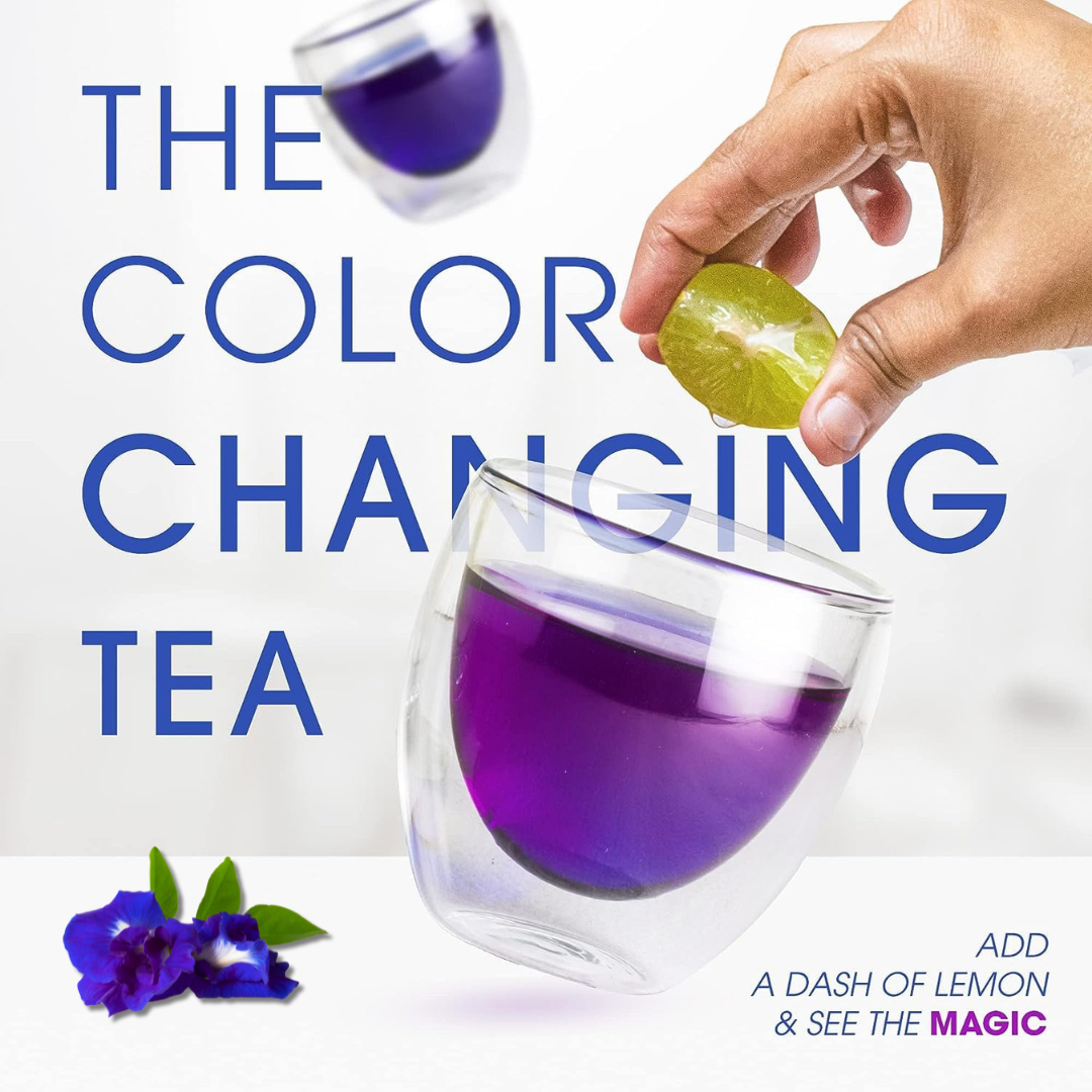 Blue Tea Making Flower Blue Pea Flower | Caffeine Free | VERTUS TEA