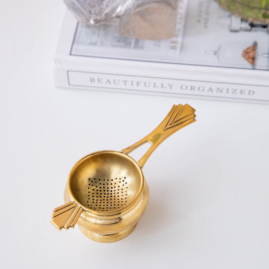 Vintage Brass Tea Strainer