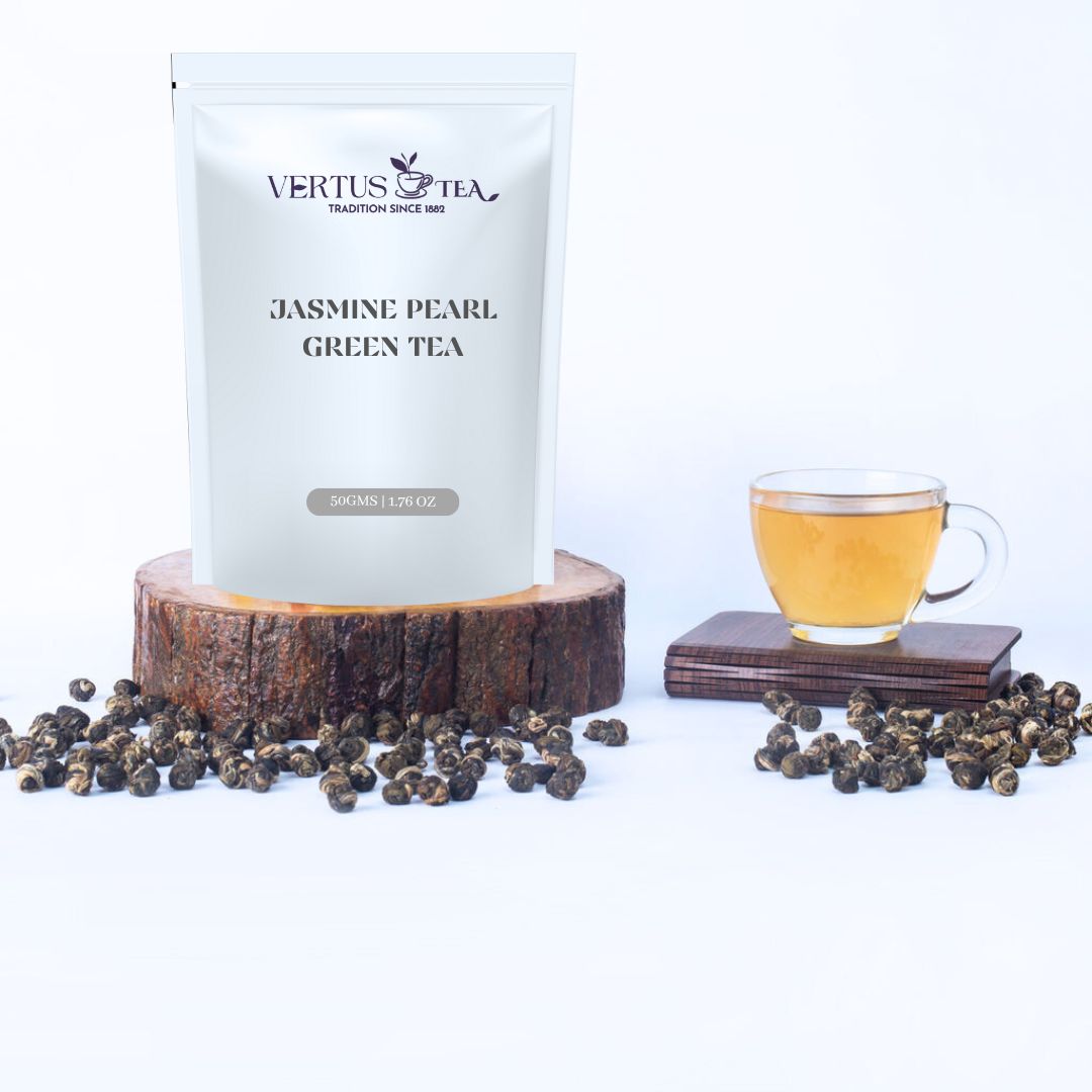 Vertus Tea Jasmine Pearls Green Tea | Chinese Tea | VERTUS TEA